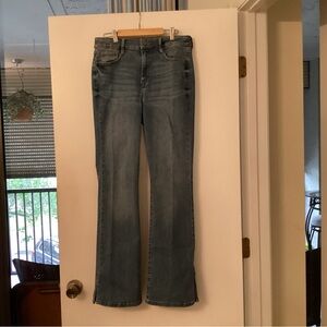 Nine West Blue Flare Wide Leg Jeans